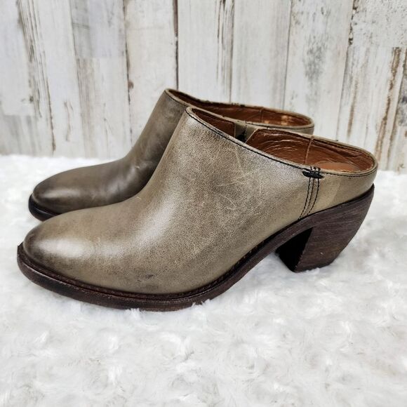 Frye Rosalia Stone Bootie Mules Size 6 - Picture 1 of 8